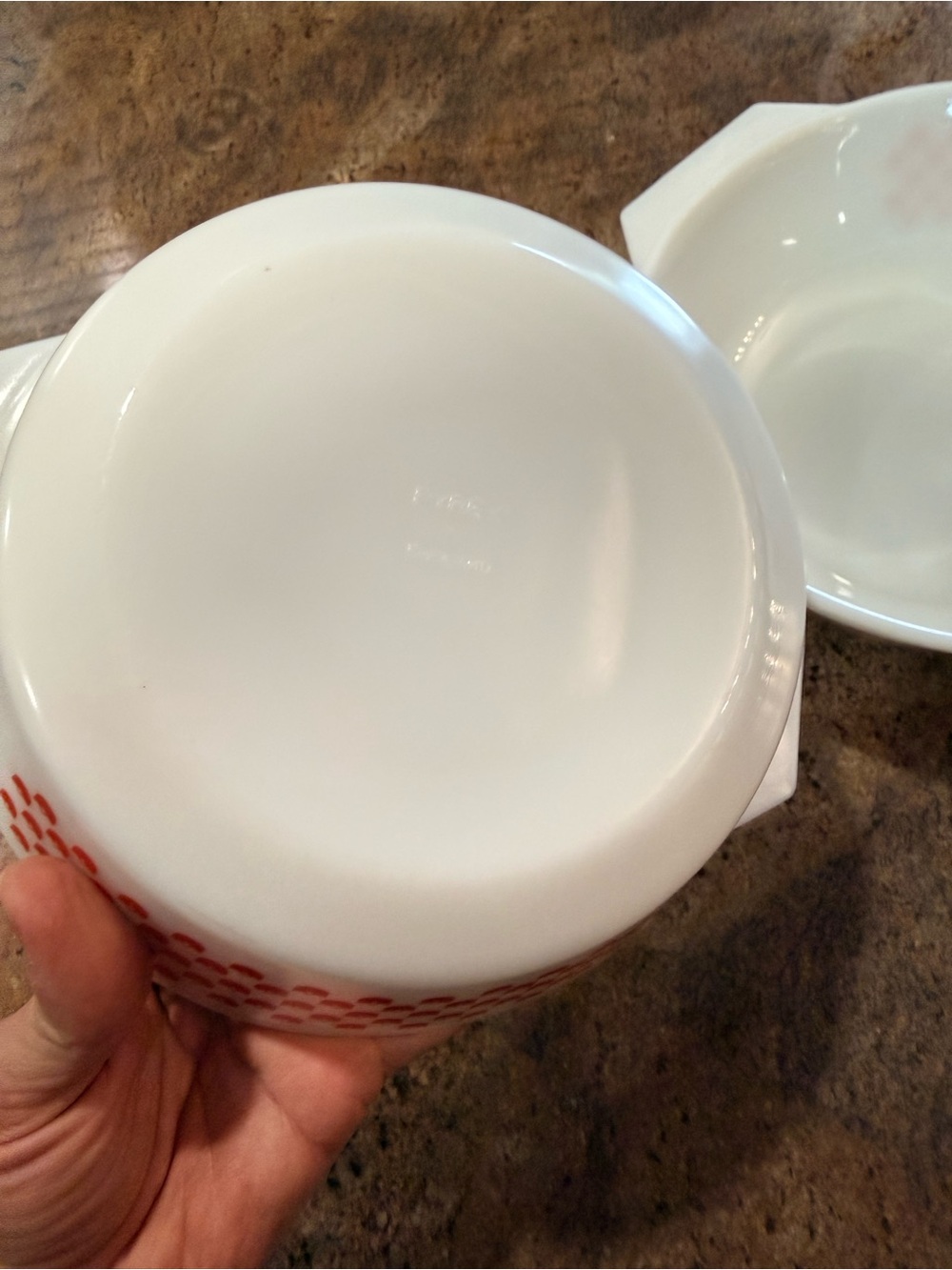 PYREX Vintage JAJ England Rare “Red Tulips” Casserole Dish Set 1970s - Picture 11 of 14